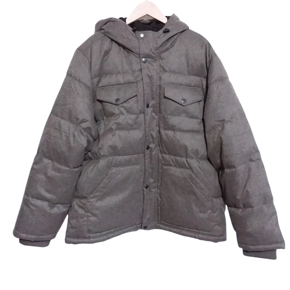 Old Navy Other - Old Navy Heritage Men's Gray Wide Channel Puffer Utility Coat Jacket